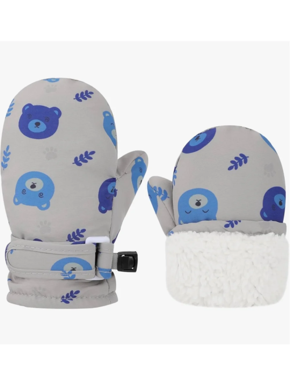 NEW Toddler Baby Mittens Winter Warm Lined Fleece Gloves Waterproof Snow 6-24 M